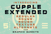 Cupple Extended     5 Font Family, a Serif Font by Graphic Bandits (Thumbnail 1 of 7)