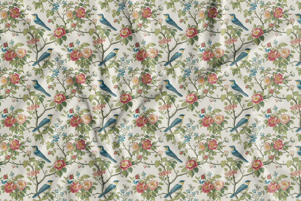 Chinoiseries Toile Seamless Patterns, a Pattern Graphic by Olya Creative (Photo 23 of 25)