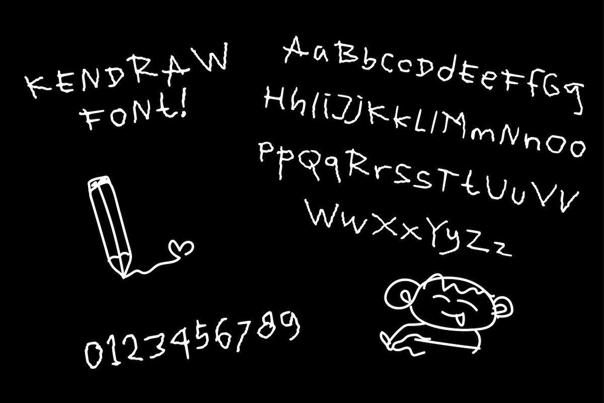 Kendraw - Handwritten Font, a Handwritten Font by Panatype™ Studio (Photo 6 of 8)