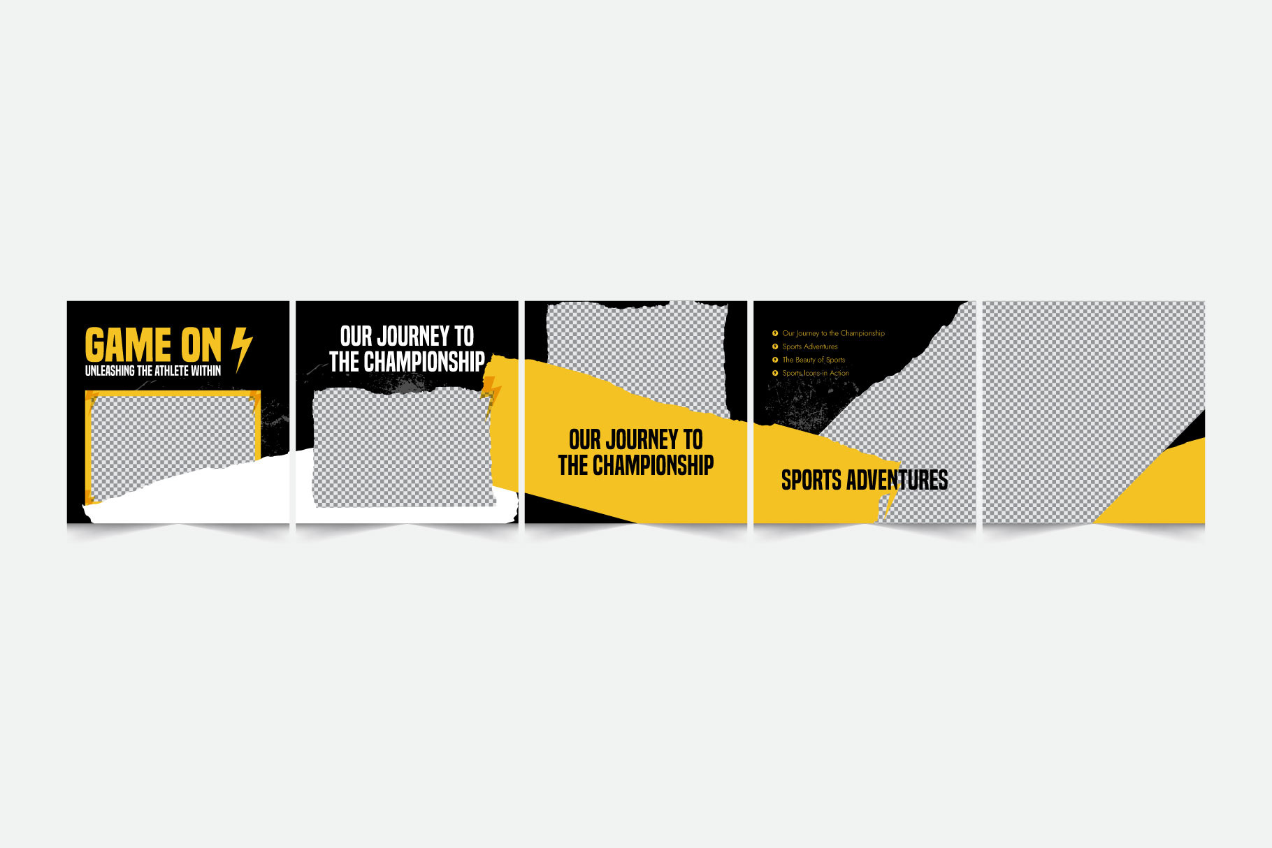 Sports edition instagram carousel, a Social Media Template by ...