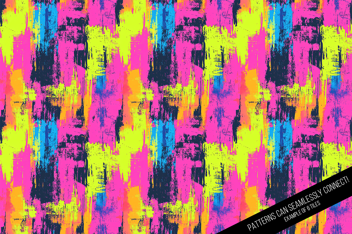 Neon Grunge Seamless - Volume 2, a Pattern Graphic by Chromolume Studio (Photo 11 of 15)