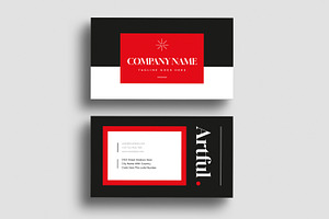 Modern Business Card Layout, a Business Card Template by MightyDesign