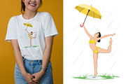 Girl Dancing in the Rain, a Person Illustration by Yurals Art (Thumbnail 6 of 7)