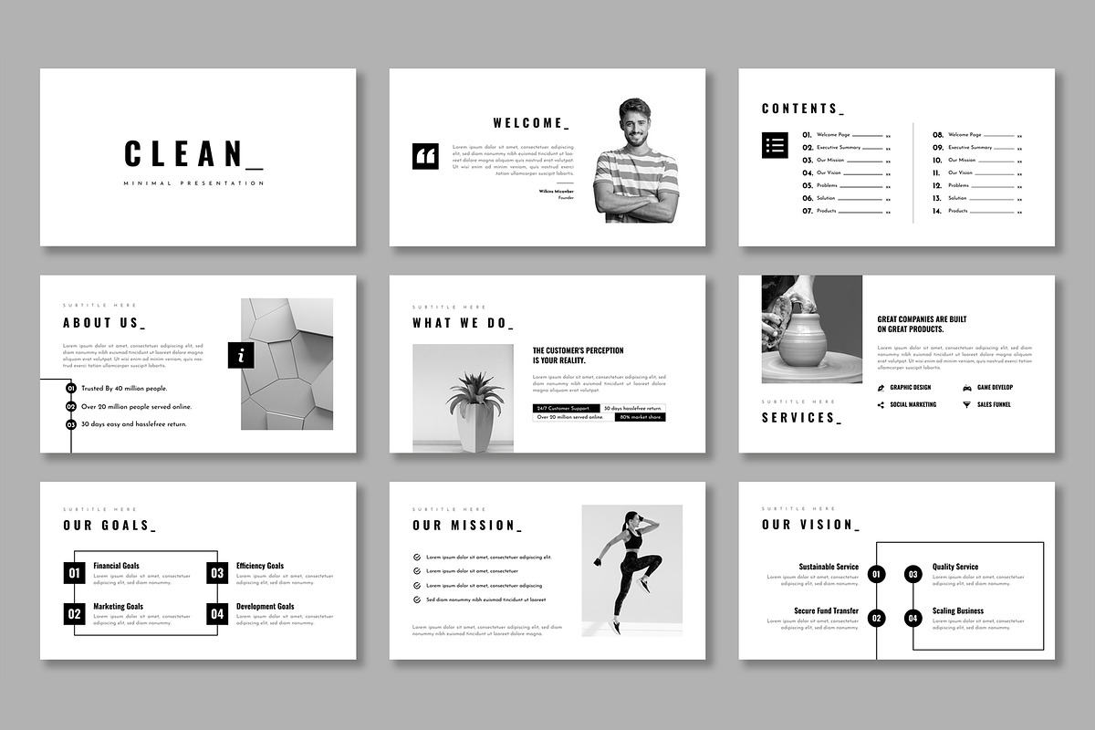 Business Presentation Template PPT, a Presentation Template by Mighty-Slide (Photo 2 of 5)