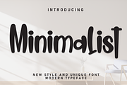 Minimalist | Script Font, a Script Font by Scratchones (Thumbnail 1 of 8)
