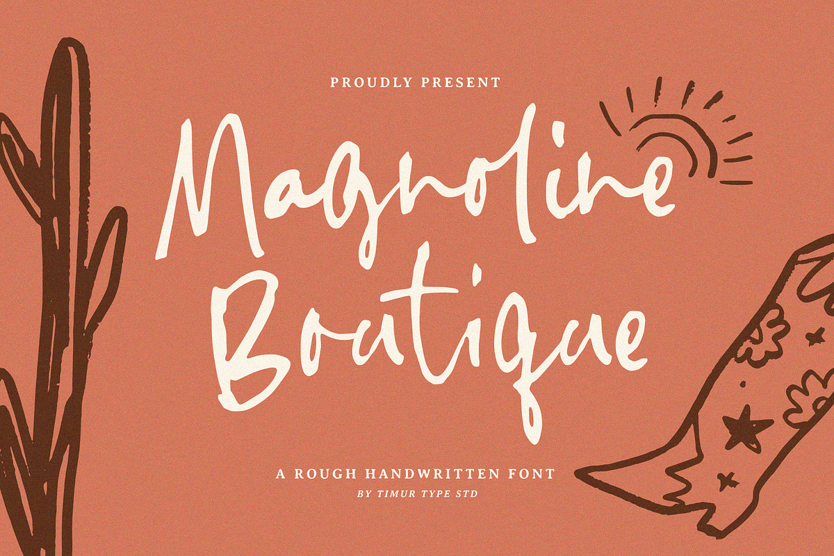 Magnoline Boutique Font, a Handwritten Font by Timurtype (Photo 1 of 7)