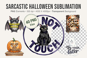 Sarcastic Halloween Sublimation, an Illustration by Artnoy