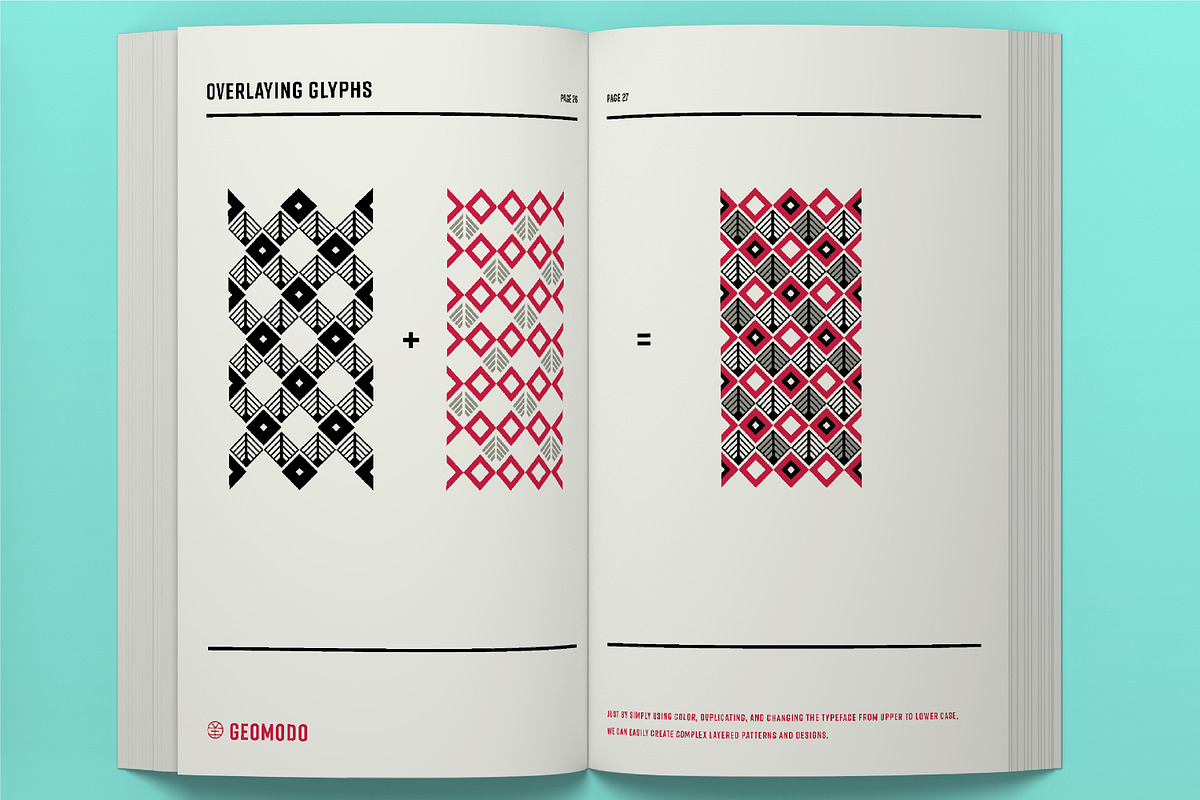 GEOMODO FONT & VECTOR, a Symbol Font by Lee Iley (Photo 6 of 8)