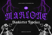 CS Marlone – Blackletter Font, a Blackletter Font by Craft Supply Co. (Thumbnail 1 of 8)