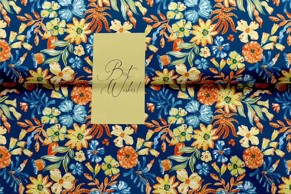 Colorful Flowers Seamless Pattern, a Pattern Graphic by SirenaArt (Photo 15 of 15)