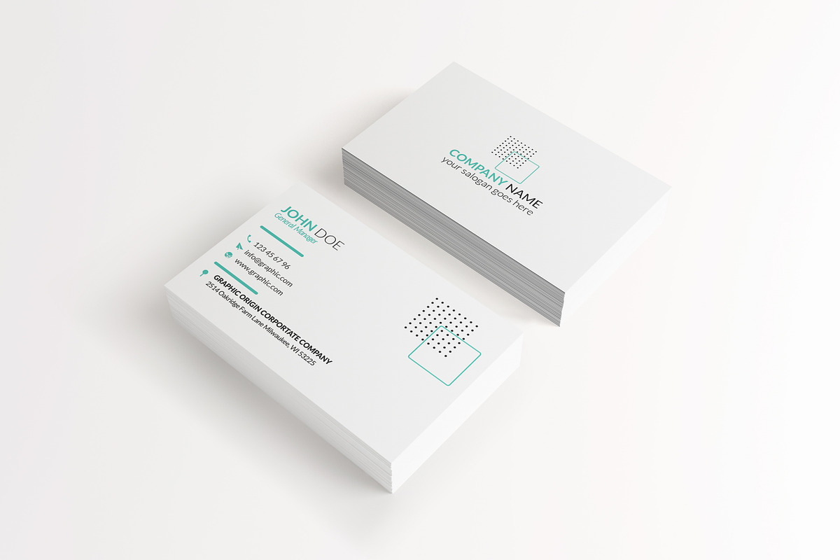CORPORATE BUSINESS CARD, a Business Card Template by Graphic Origin (Photo 3 of 4)