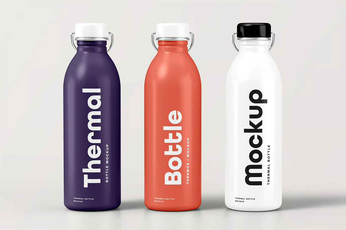 Thermal Bottle Mock-up, a Product Mockup by zippypixelstudio (Photo 9 of 12)