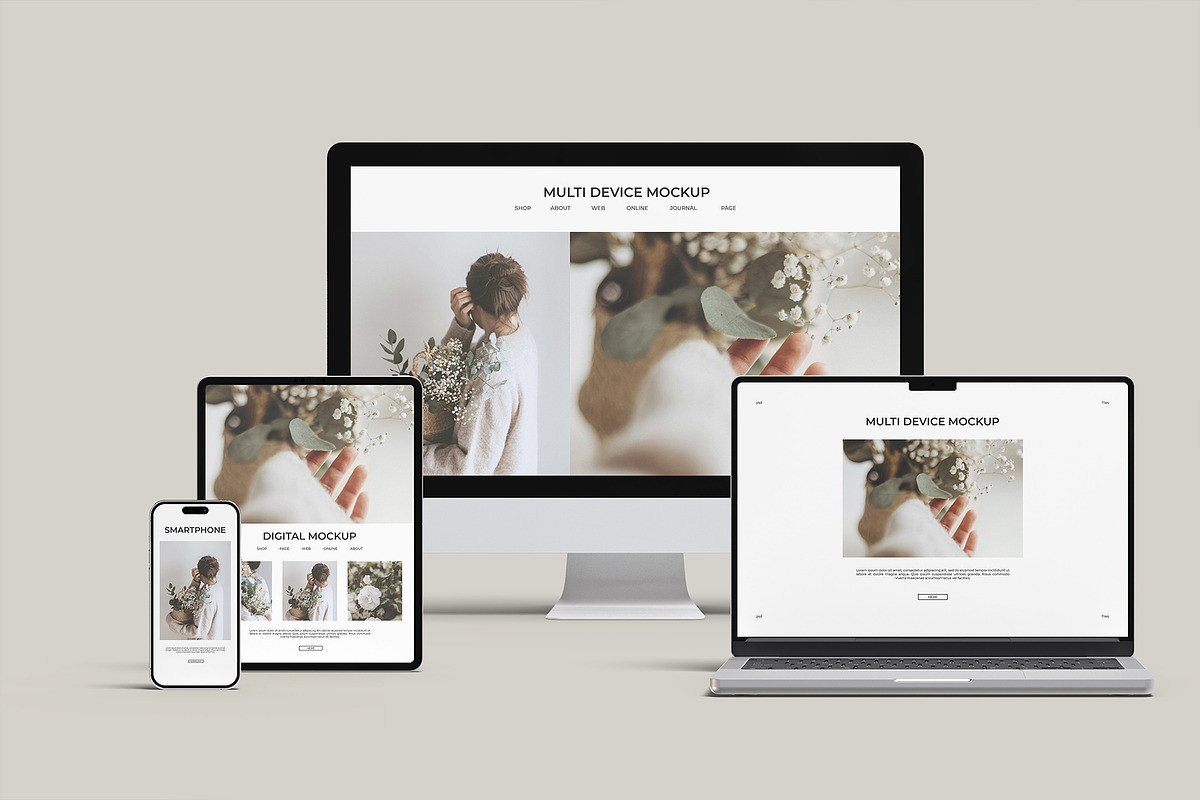Multi Device Mockup - Scene Creator, a Wearable Device Mockup by graphicpages (Photo 13 of 14)