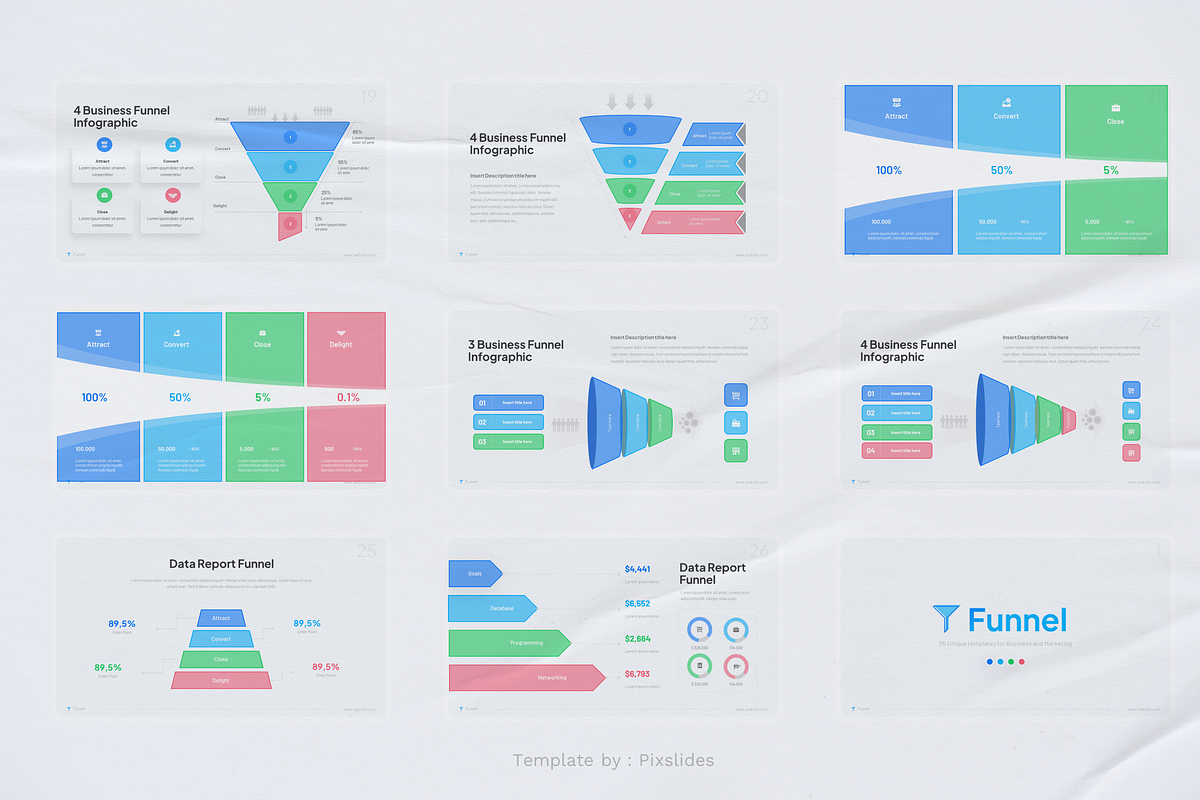 Funnel Infographic PowerPoint, a Presentation Template by Pixslides (Photo 6 of 7)