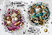 Ice Cream Cartoon Doodle Big Pack, a Decorative Illustration by BALABOLKA (Thumbnail 5 of 11)