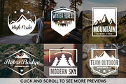 Set of Mountains Logo & Badges, a Branding & Logo Template by Lustra Frisk (Thumbnail 2 of 3)