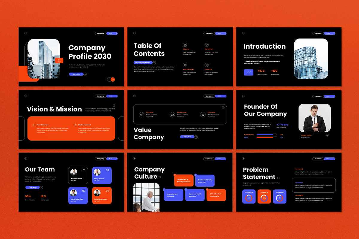 Company Profile Keynote PPT, a Presentation Template by graphicook (Photo 3 of 6)