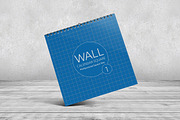 Wall Calendar Square Mock-Ups, a Mockup by Kongkow (Thumbnail 2 of 8)