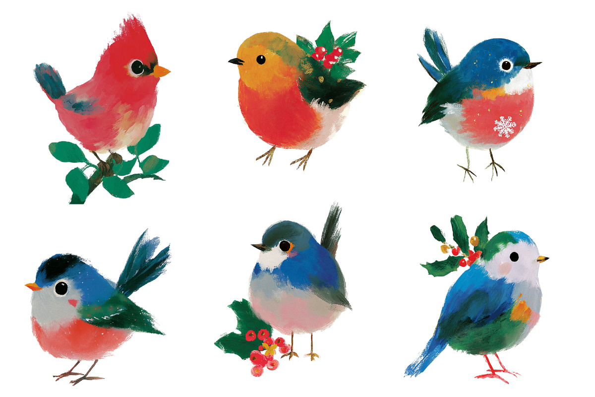 Christmas Robin Clipart, an Illustration by Designworld (Photo 4 of 5)