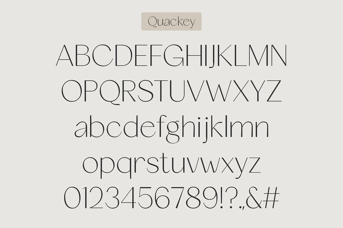 Quackey - Stylish Typeface, a Sans Serif Font by Craft Supply Co. (Photo 5 of 8)