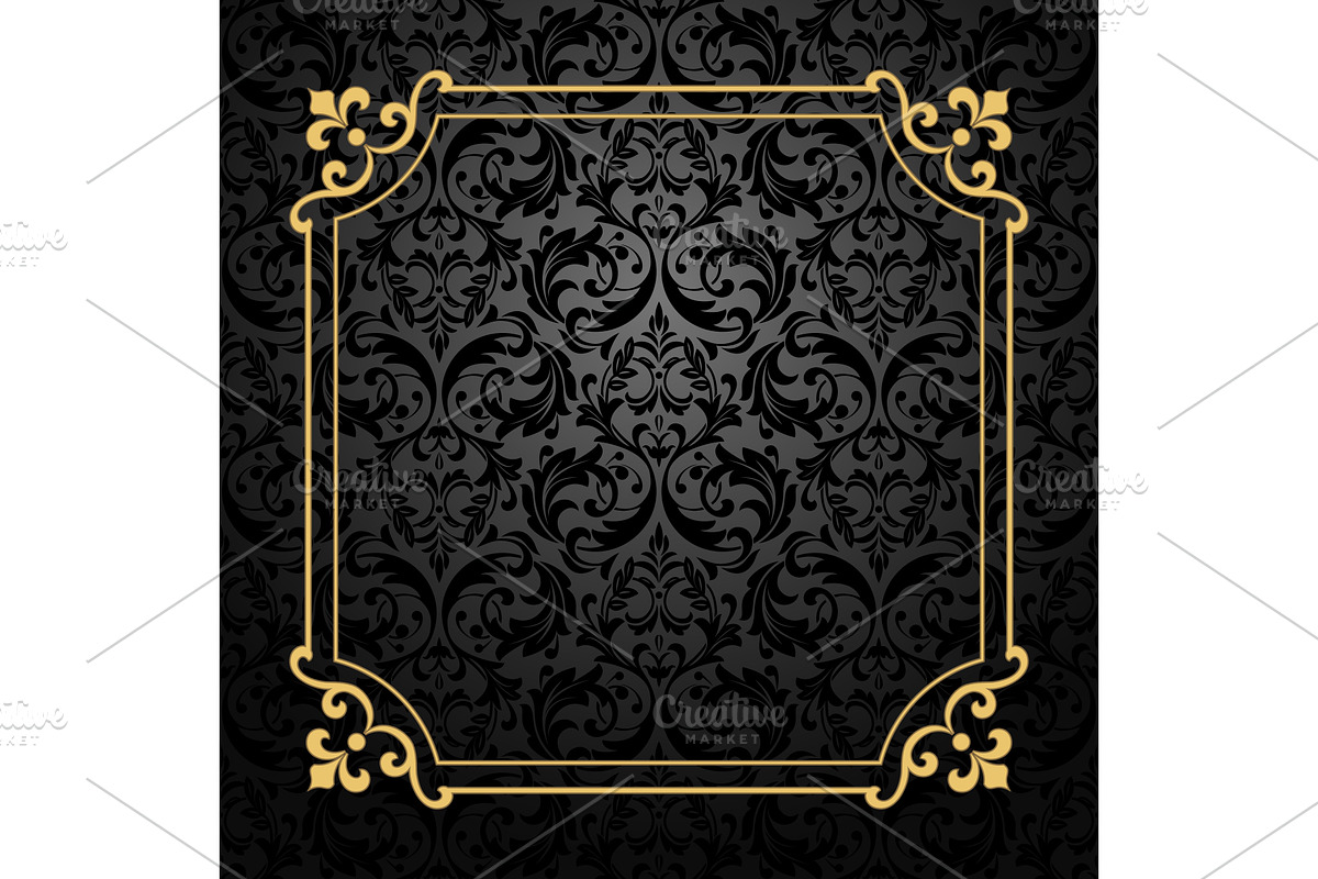 Vintage gold frame, a Decorative Illustration by RODINA (Photo 1 of 3)