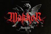 Makhor Metal Blackletter Font, a Blackletter Font by alit design (Thumbnail 1 of 20)