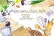 Kitchen collection, a Food Illustration by Watercolor & sketches (Thumbnail 1 of 7)