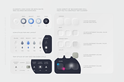 Neumorphism + Glassmorphism UI Kit, an UI Kit Template by LH Designs (Thumbnail 4 of 12)