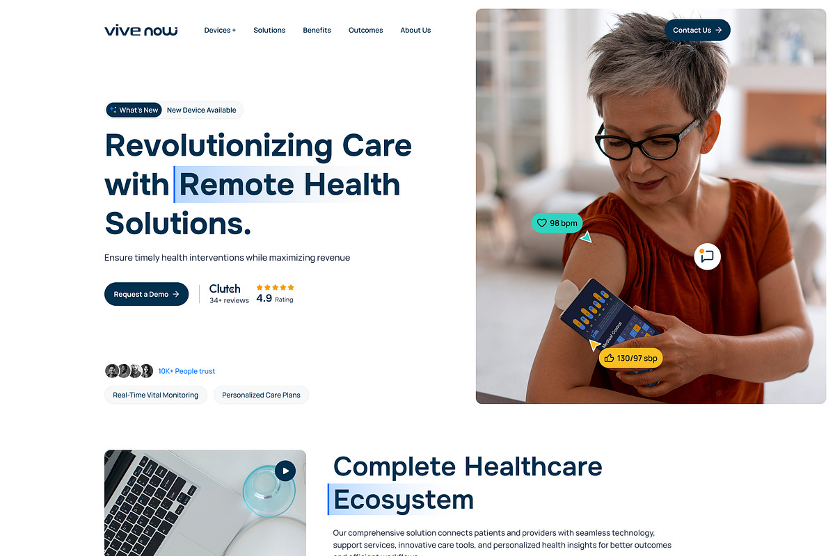 Remote Care Innovator, a Websites & App Template by PicoartBd (Photo 2 of 2)