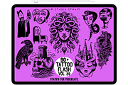 Tattoo Flash Vol. 20 - Stamp Set, a Brush Add-On by LA Studio Sthlm (Thumbnail 1 of 6)