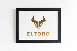 Brave Horned Eltoro Bull Animal Logo, a Branding & Logo Template by jongcreative