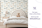Wallpaper Baby Room Mural Mockup PSD, a Mockup by Mie Mockup Studio (Thumbnail 6 of 7)