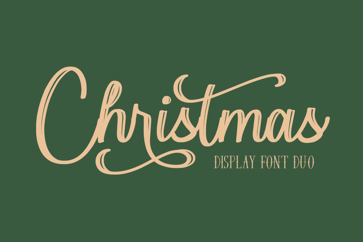 Christmas | Display Font Duo, a Handwritten Font by Moove Studio (Photo 1 of 8)