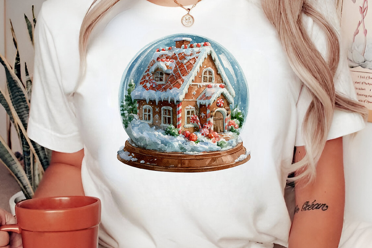 Watercolor Christmas Snow Globe, a Seasonal Illustration by Black Bird Studio (Photo 4 of 7)