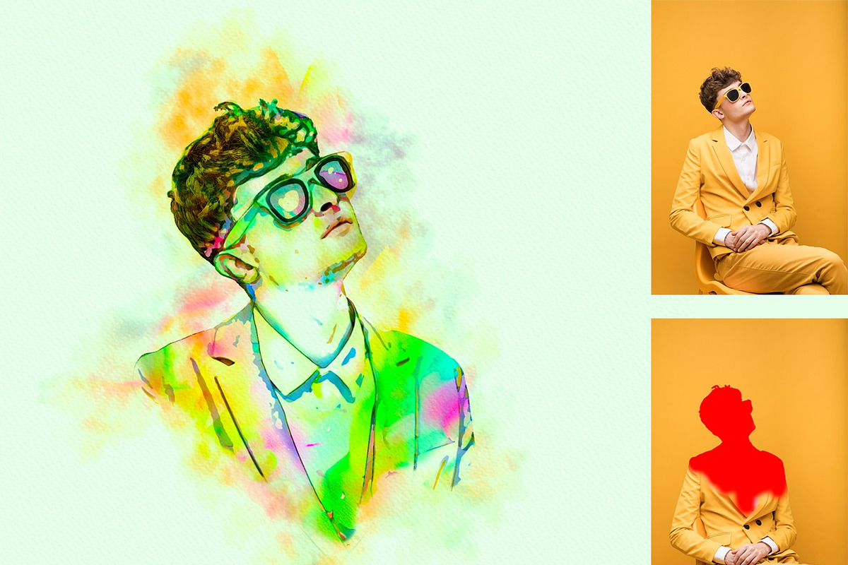 Advance Watercolor Effect, an Action Add-On by MRI STUDIO (Photo 3 of 16)