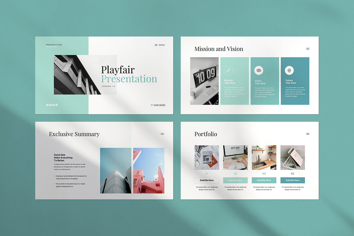 Playfair Presentation Template, a Presentation Template by CreativeSlides (Photo 3 of 8)
