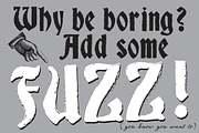 Fuzzy Franklin Font, a Font by Tom Kolter Fun Shop (Thumbnail 2 of 5)