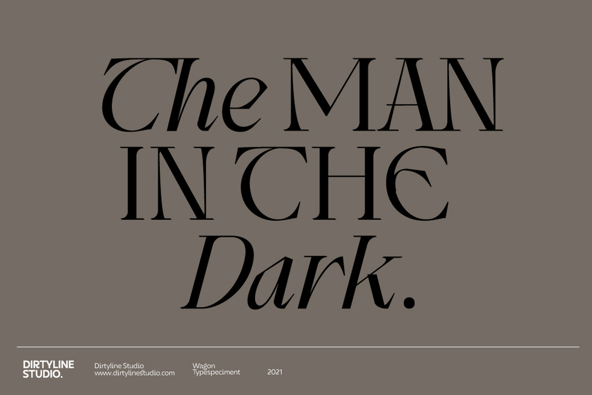 Wagon Display Serif+Italic, a Serif Font by Dirtyline Studio (Photo 3 of 20)