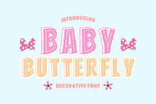 Baby Butterfly - Decorative Font