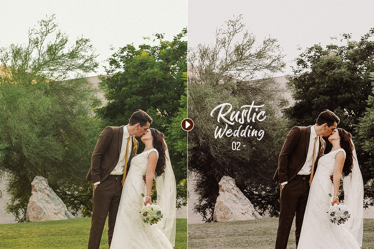 50 Rustic Wedding Presets, an Action Add-On by Presetrain Co. (Photo 9 of 12)