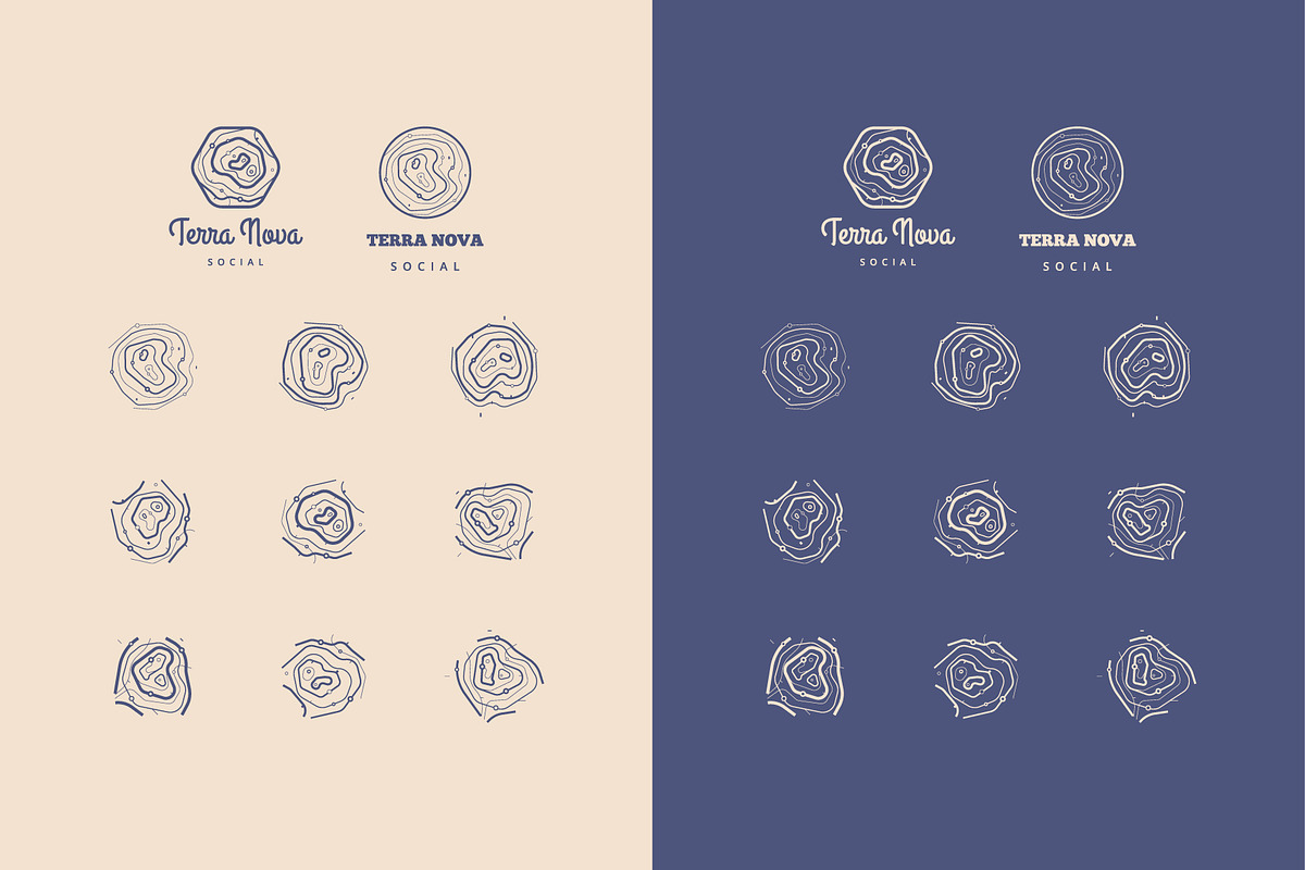 logos or tattoos with a map, an Outline Icon by fet