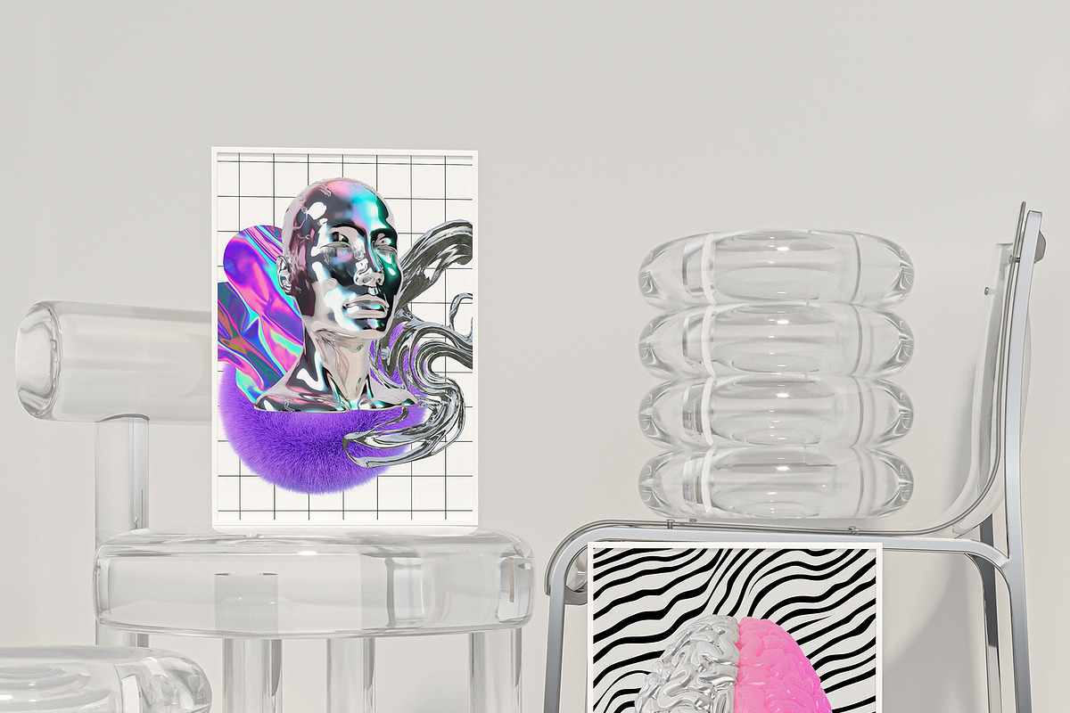 3D Creative Chaos Graphic set, a Graphic by LarysaZabrotskaya (Photo 6 of 14)