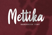 Mettika - Handbrush Font, a Script Font by Weape Studio (Thumbnail 1 of 8)