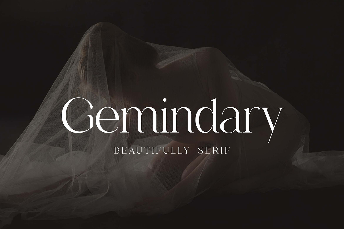 Gemindary Beautifully Display Serif, a Serif Font by UICreative (Photo 1 of 13)