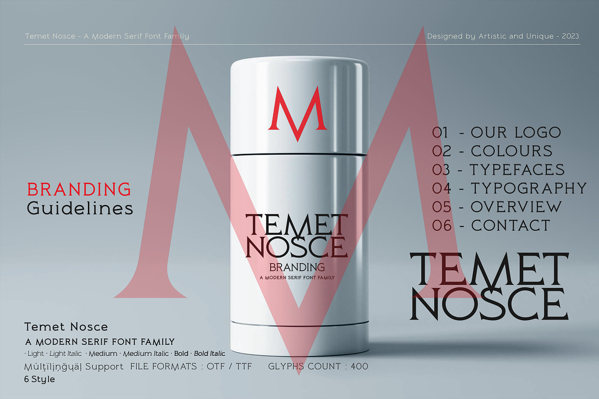 Temet Nosce - Serif font family, a Serif Font by Artistic & Unique (Photo 13 of 15)