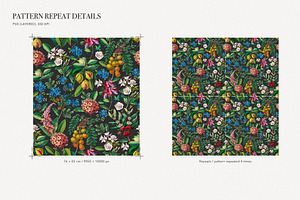 Botanical Elegant English Pattern