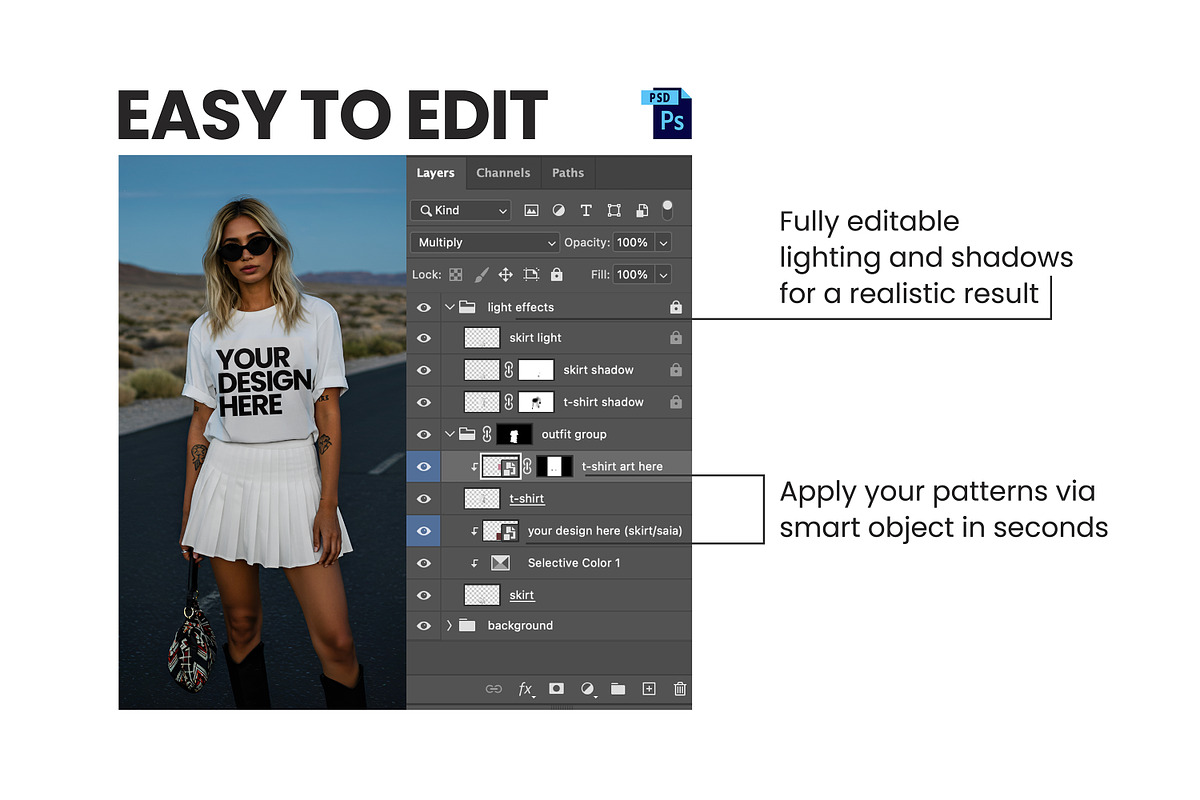 PACK: 8 T-SHIRT MOCKUPS, a Shirt Mockup by ARARA ✸ Creative Design (Photo 3 of 4)