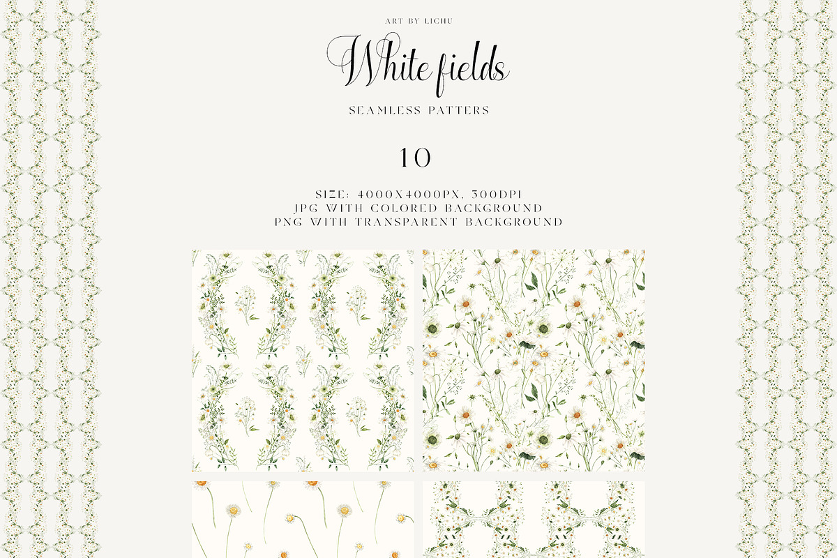 White Fields wildflowers flora, an Education Illustration by LiChu Art (Photo 3 of 12)