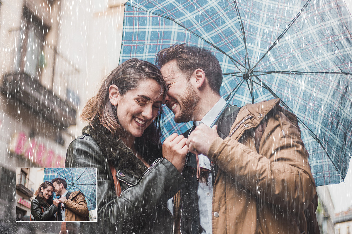 NEW! 30 Rain Brushes for Photoshop, a Brush Add-On by Uplift Actions (Photo 3 of 8)