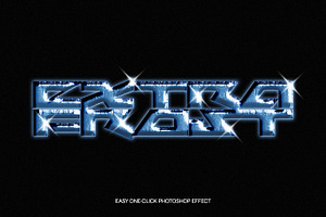 FROST CHROME Effect PSD
